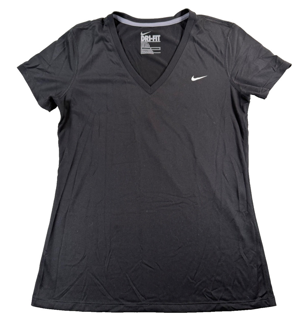 Nike Dri-Fit V Neck Short Sleeve Shirt (Women's Medium)